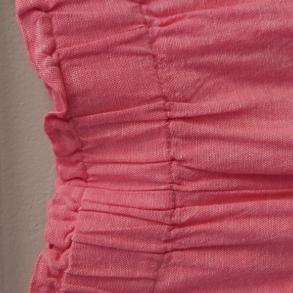 JONES NEW YORK 2X Pink Plus Size Pull On Chambray Linen Capri Pants - Picture 4 of 11